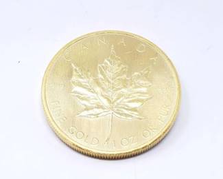 #156 • 1 Oz Canadian Maple Leaf .9999 Gold Coin

