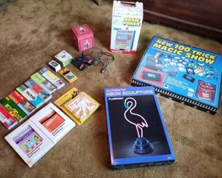 #8610 • Color Slides, Computer Games, Draw Poker, Magic Show Kit, And More
