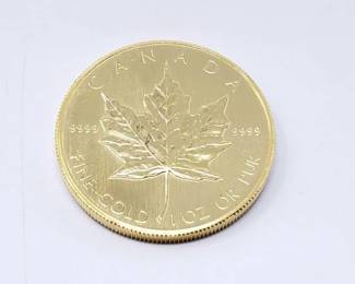 #136 • 1 Oz Canadian Maple Leaf .9999 Gold Coin
