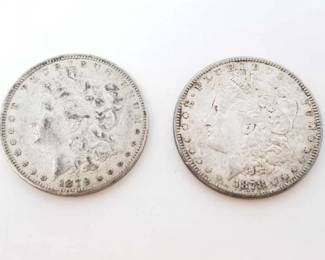 #190 • 1878-S And 1879 Morgan Silver Dollars
