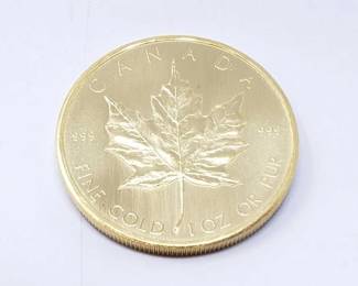 #126 • 1 Oz Canadian Maple Leaf .9999 Gold Coin
