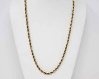 #716 • 10k Gold Rope Chain, 18.3g
