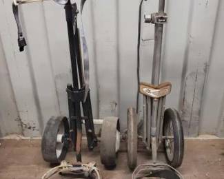 
#8020 • 2 Vintage Golf Caddy's
