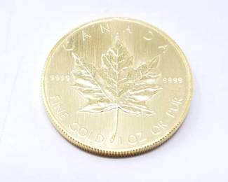 #142 • 1 Oz Canadian Maple Leaf .9999 Gold Coin
