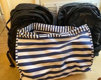 #10078 • 2 Jansport Backpacks and a Chico’s Beach Bag
