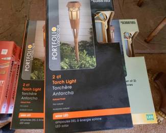 #12672 • 7 Boxes Portfolio Landscape Solar LED Torch Lights
