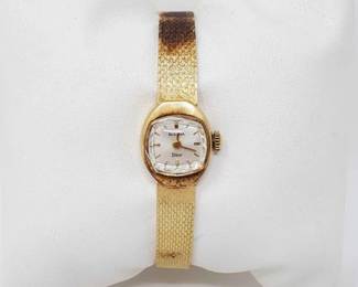 #533 • 14k Gold Bulova Dior Watch, 18.9g
