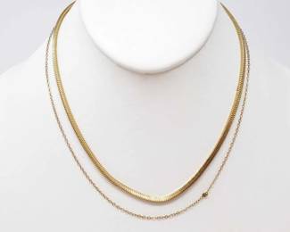 #573 • 12k Gold Filled Necklaces, 11.6g
