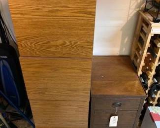 #14050 • Mahogany End Table and File Cabinet
