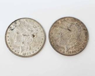 #601 • Philadelphia Mint 1885, and 1883 Morgan Silver Dollars
