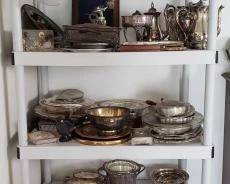 #2292 • Over 75 Silver Plated Trophies, Trays, and Others
