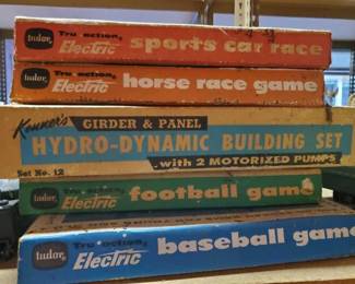 #8574 • Tudor Electric Games and Kenners Hydro-Dynamic Building Set
