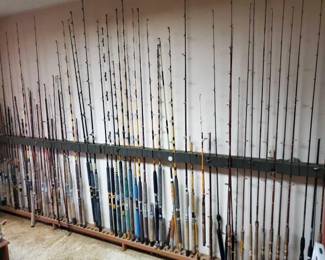 #2320 • Over 60 Big Game Fishing Poles
