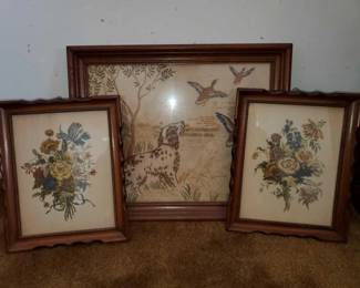 #8572 • 3 Pieces Of Framed Artwork

