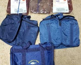 #2358 • 3 So Cal Tuna Club Bags and 3 Bait Fish Traps
