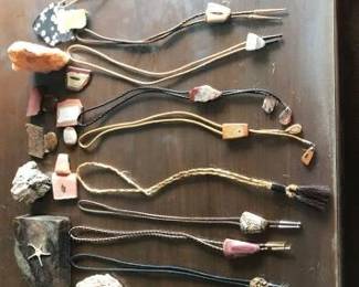 #2410 • Bolo tie and rock collection
