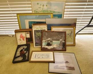 #11508 • Approx 12 Pieces of Artwork
