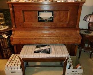 #11018 • Aeolian Player Piano, With Vintage Piano Scrolls
