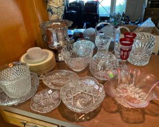 #12100 • Crystal, Silver Plated Items and Plates
