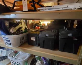 #10542 • Husy Tool Boxes, Gloves, Extension Cords, Surge Strips, Etc.
