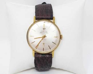 #748 • 18k Gold Omega Seamaster Wristwatch, 25g
