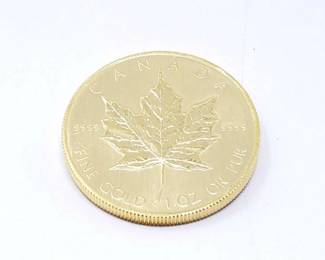 #106 • 1 Oz Canadian Maple Leaf .9999 Gold Coin
