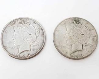 #238 • 1923-D And 1923-S Silver Peace Dollars

