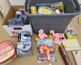 #10508 • Beanie Babies, Vegetti, Tennis Balls, Mickey Mouse Stuffed Animal and More
