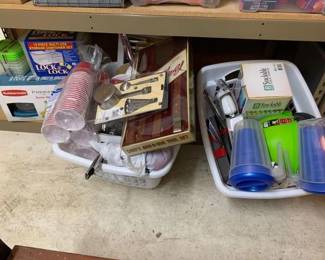 #10532 • New Pots and Pans, Pitchers, Tumblers, Plastic Cups, Tupperware, Etc.
