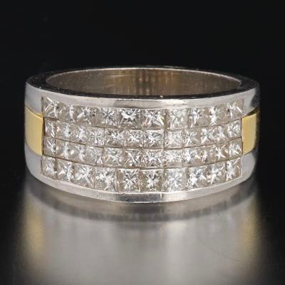 Ladies Platinum, Gold and Diamond Band