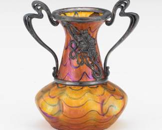 Kralik Art Nouveau Glass Vase