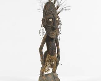 African Mindimbit Ancestor Figure