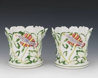 Italian Made for Tiffany Co Jardinieres 