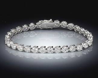 Ladies 11.85 Carat Diamond Tennis Bracelet 