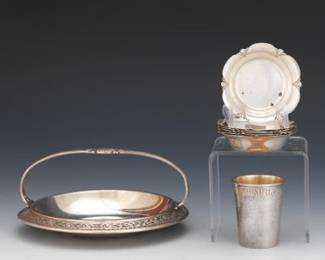 A Group of Sterling Silver Table Accessories 