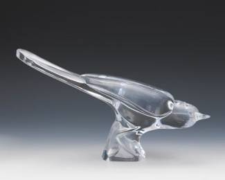 Daum France Glass Bird Figure 