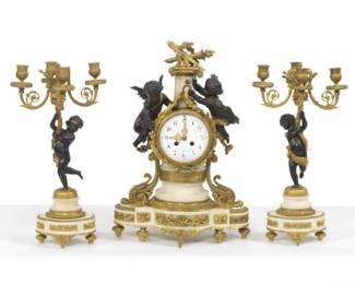 Early 20Th Century Gilt Bronze Garniture Set