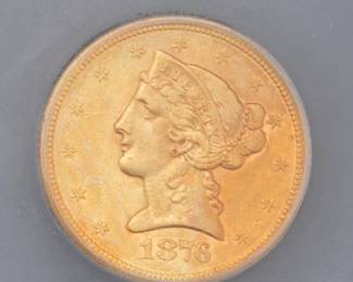 ICG 1876 S $5 EF 45