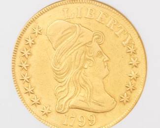 ANACS 1799 $10 EF 45