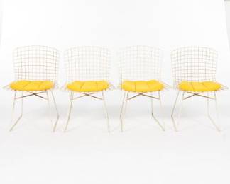 Four Bertoia Model No 420C Side Chairs