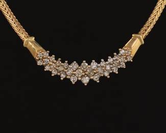 Ladies Gold and Lemon Lime Quartz Necklace and Bracelet 