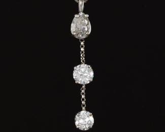 Ladies Gold and Diamond Pendant on Chain 