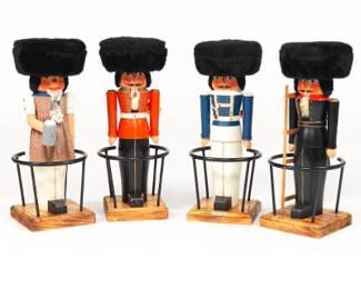 Four Volkmar Matthes Nutrcracker Bar Stools