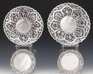 Four Sterling Table Items