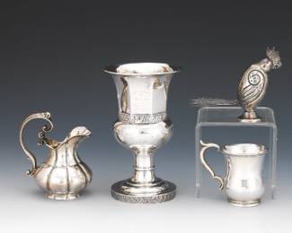 A Group of Silver Tabletop Accessories 