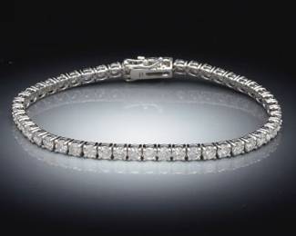 Ladies 7.10 Carat Diamond Tennis Bracelet 