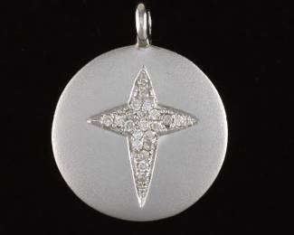 Ladies Gold and Diamond Pendant 