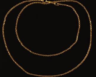 Classical Rope Diamond Cut Design Chain 