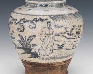 Chinese Large Blue and White Vase