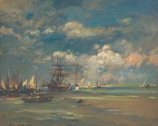 Attributed to Eugene Louis Boudin French, 1824  1898 